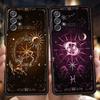 Constellation Phone Case for Samsung Galaxy A55 A35 A15 A14 A25 A54 A51 A71 A72 A73 A32 A52 A52S A41 5G Silicone Shell Capas Bag