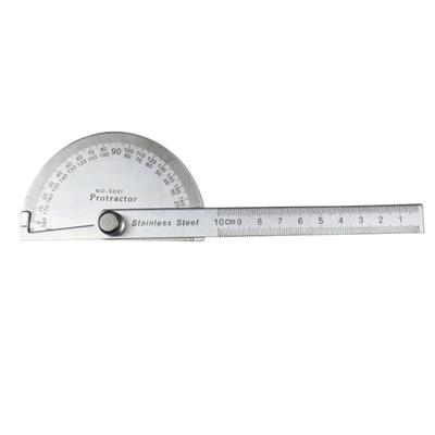 180 graders gradskiva metall vinkelsökare Goniometer vinkellinjal Rostfritt stål