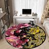1pc Dragon Yin Yangrt Chair Carpet for Office, Round Non Slip Durable Large Size Office Carpet, Suitable for Office