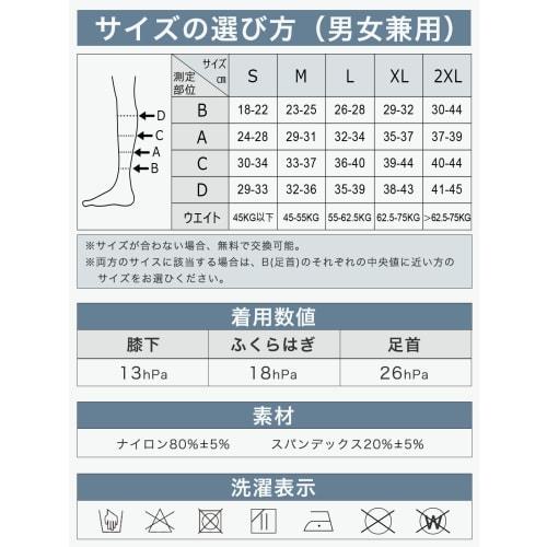 Mediken [Ogólne urządzenie medyczne] Skarpety uciskowe, Unisex, Wsparcie łydki, Pończochy uciskowe, Wspomagają krążenie krwi, Redukują obrzęki, Limfatycz