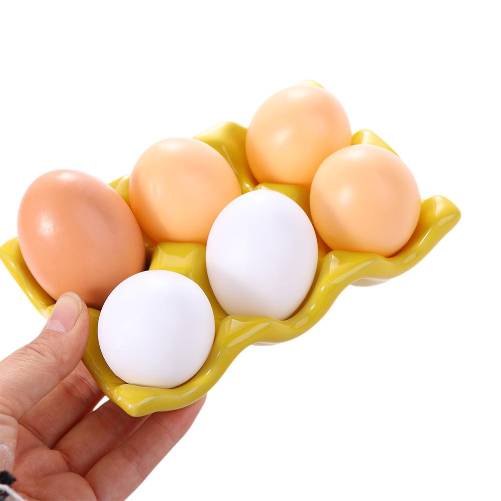 Serving Dish Home Decoration Boiled Egg Ceramic Egg Stand Storage Rack Eggs Tray Egg Holder