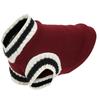 Pet Knitwear V Neck College Style Dog Knitted Autumn and Winter Vest for Cat Dog Rabbits ChinchillaWine Red M