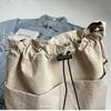 Sac fourre-tout en nylon à cordon de serrage grande capacité sac à bandoulière pour femme