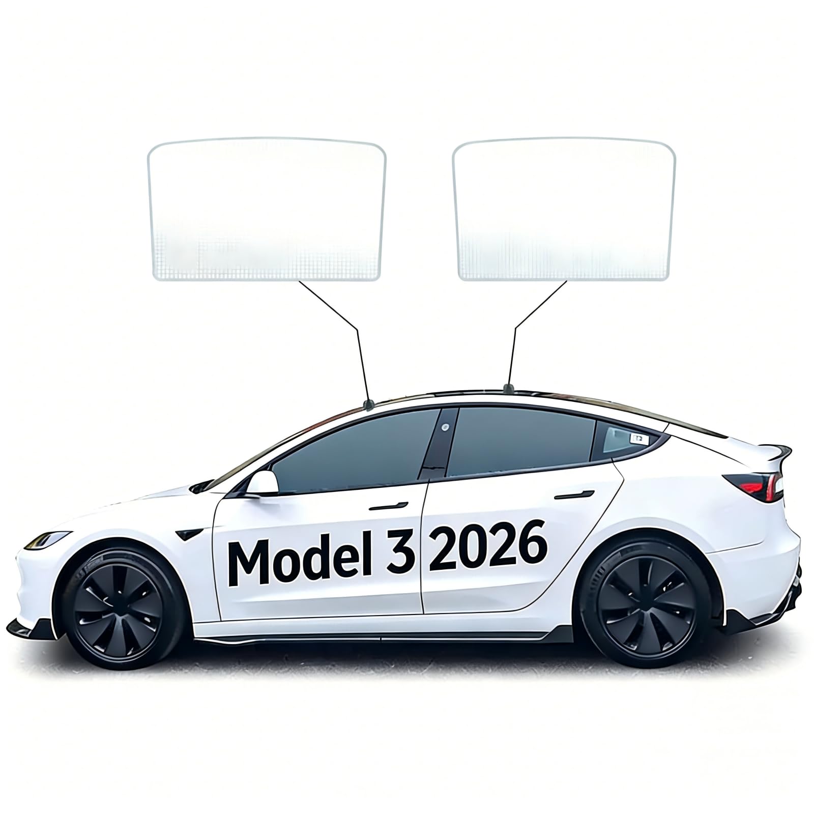 CHIYLE Tesla Model 3 Highland Roof Heat UV Heat Light Blocking for Tesla Model 3 2024 2025 2026 (2024-2026) Sunshade, Window, Insulation, Protection, бежевый
