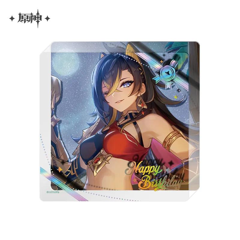 Sunsyea Genshin Impact Official Merch miHoYo Original 2025 Birthday Series Acrylic Coaster Alhaitham Ayato Baizhu Wanderer Diluc