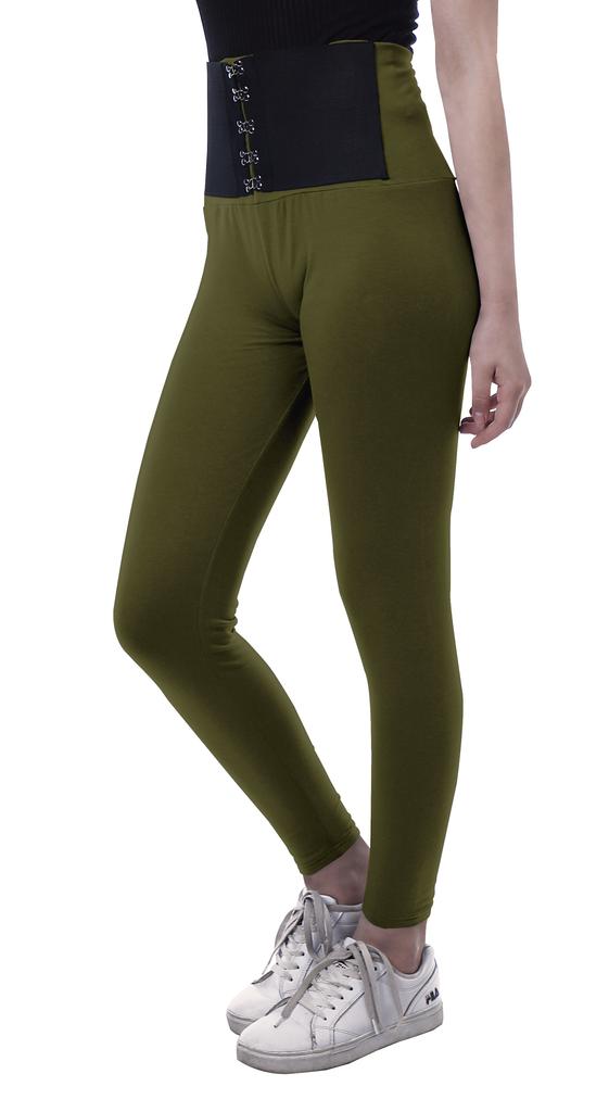 Moomaya High Waisted Yoga Pants For Women Corset Style Trendy Workout