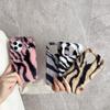 For iPhone 17 Pro Max Case Zebra Pattern Soft Plush TPU Phone Cover