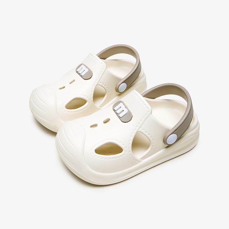 Kids Pool Shoes Slip-On Sandals Beach Garden Home Use Soft Sole Toddler Footwear In Yellow Pink Gray
