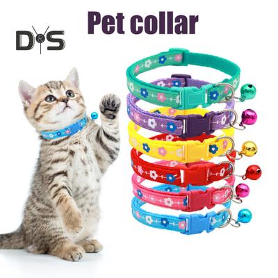 2 Pezzi Collare per Animali Domestici con Campanellino Design Floreale Collare per Gatti con Fibbia Collare Regolabile per Cuccioli per Piccoli Maschi Femmine Gattini Cani Piccoli Animali