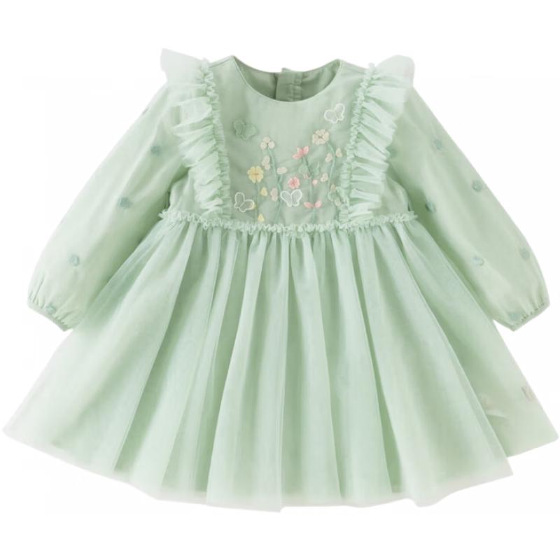 DAVE&BELLA Girls  Spring Mesh Princess Dress 73cm