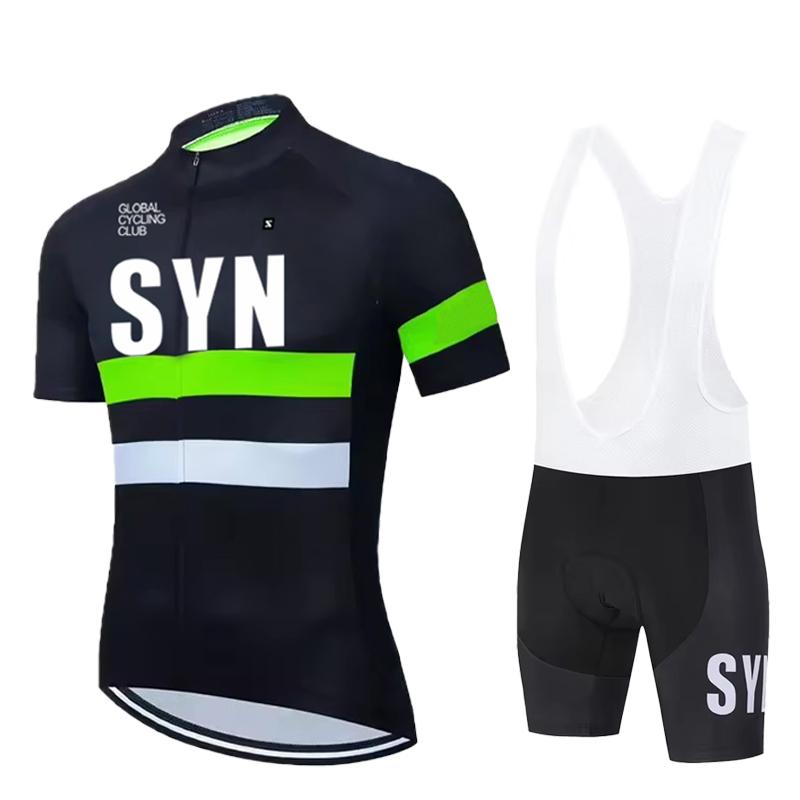 

Summer Men s Cycling Jersey Short Sleeved Quick Drying Sportswear Outdoor Cycling Bib Mountain Bike Cycling Suit Set 4XL небо синє кольору