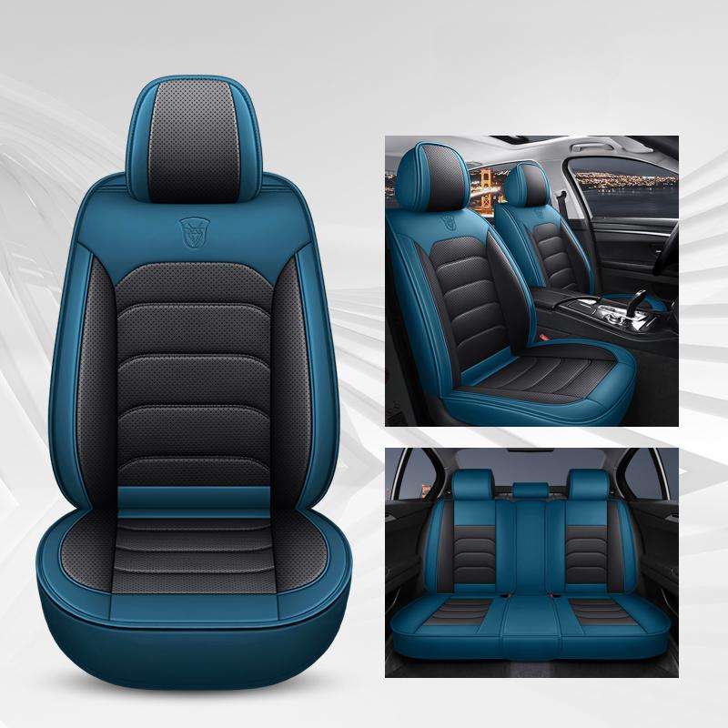 Car Seat Cover Premium Waterproof Faux Leather Cushion Universal Accessories Fit SUV Truck Sedan Automotive Vehicle