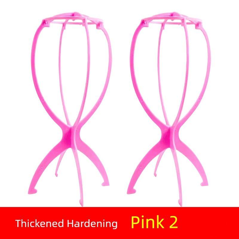 

Утолщенная подставка для парика, голова манекена для хранения и ухода, модельная голова, парикмахерская полка, подставка для волос, портативный инструмент Thickened Hardening (Pink 2)