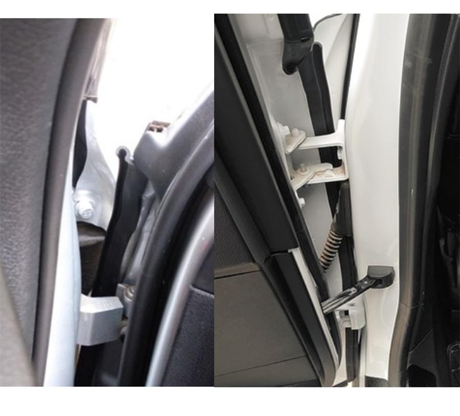 Universal 2pcs Car Styling A Pillar Seal Strip Sticker Soundproofing Waterproof Sealing Sticker Exterior Automobiles Accessories