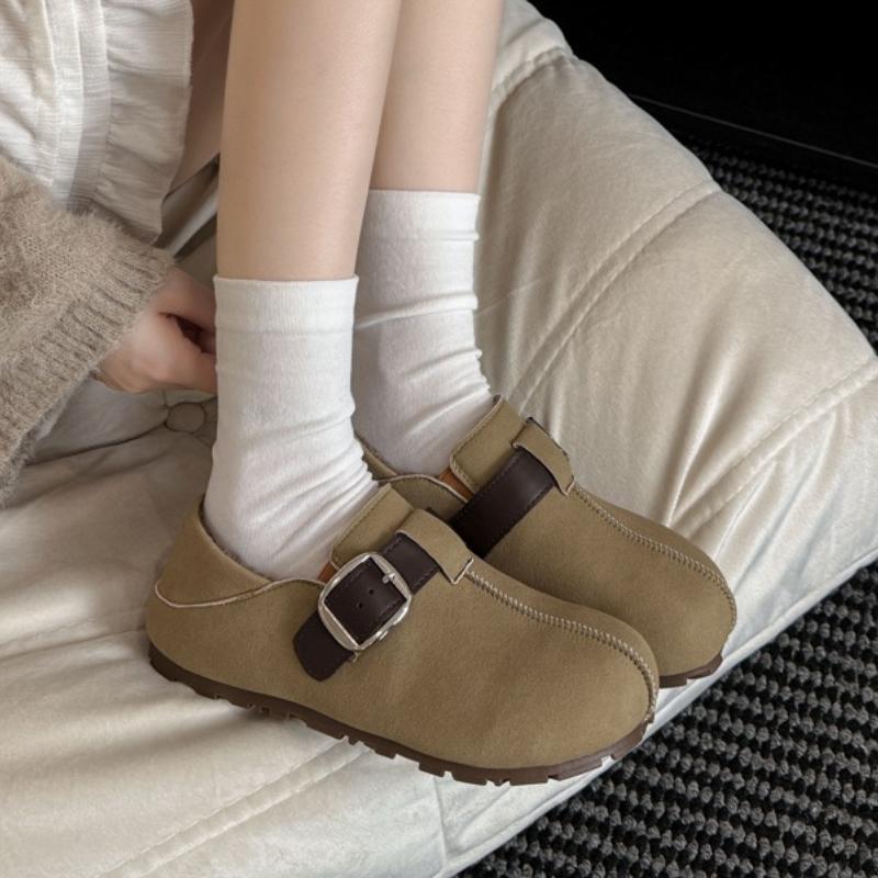 Women's Boots Flats Warm Casual Suede Sport Shoes Fashion Cozy Loafers Shoes 2025 Winter Dress Short Plush Snow Boots De Mujer
