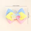 2Pcs Rainbow Bow Hair Clip Sweet Cute Colorful Hairpins Barrette For Girl Children Back To School Headwear Headdress Accessories