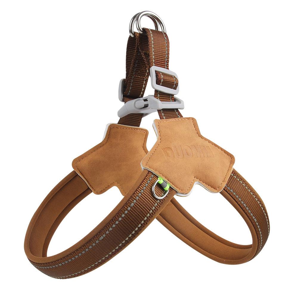 Puppy Chest Harness Saddle Pet Chest Harness Breathable Reflective Dog Leash Set Small & Medium Dog Traveling Products