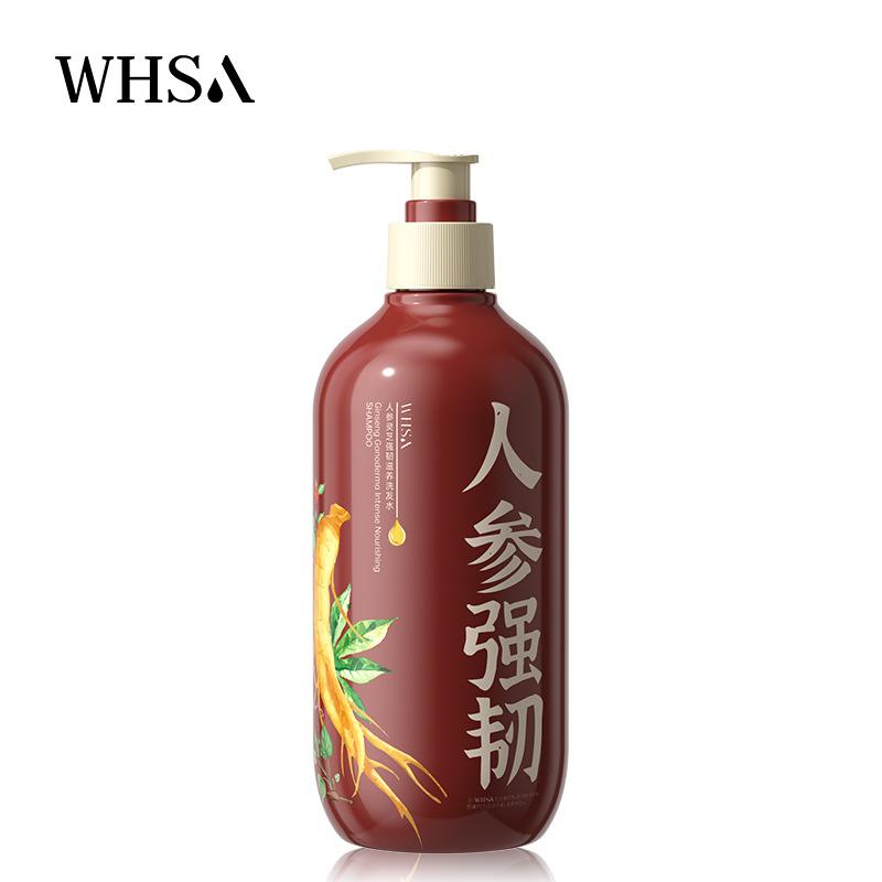 500ml Ginseng Ganoderma Lucidum Ginger Rice Washing Water Shampoo Supple Deep Cleansing Fluffy Refreshing Anti-loss