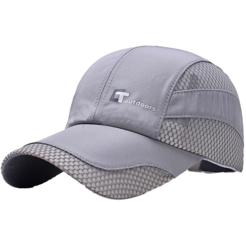 Mesh Cap Men Lady Letter Embroidery Cotton Polyester 50+ Sunshade Quick Dry Anti-UV Adjustable Hats