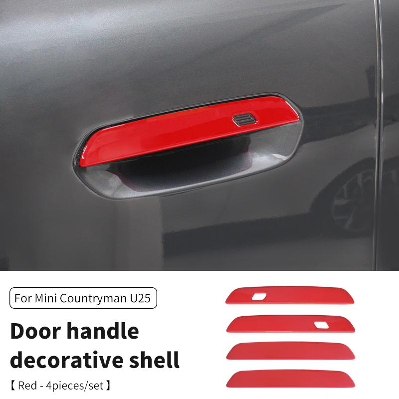 Adesivo Maniglia Porta Auto Copertura Trim Esterno Per Mini Countryman U25 2024 2025 ABS Guscio Decorativo Ciotola Maniglia Porta Esterna Auto