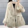 Fur Jacket Women's Clothing Winter New Slim-fitting Long Imitation Fox Hair Thickened Coat Tide