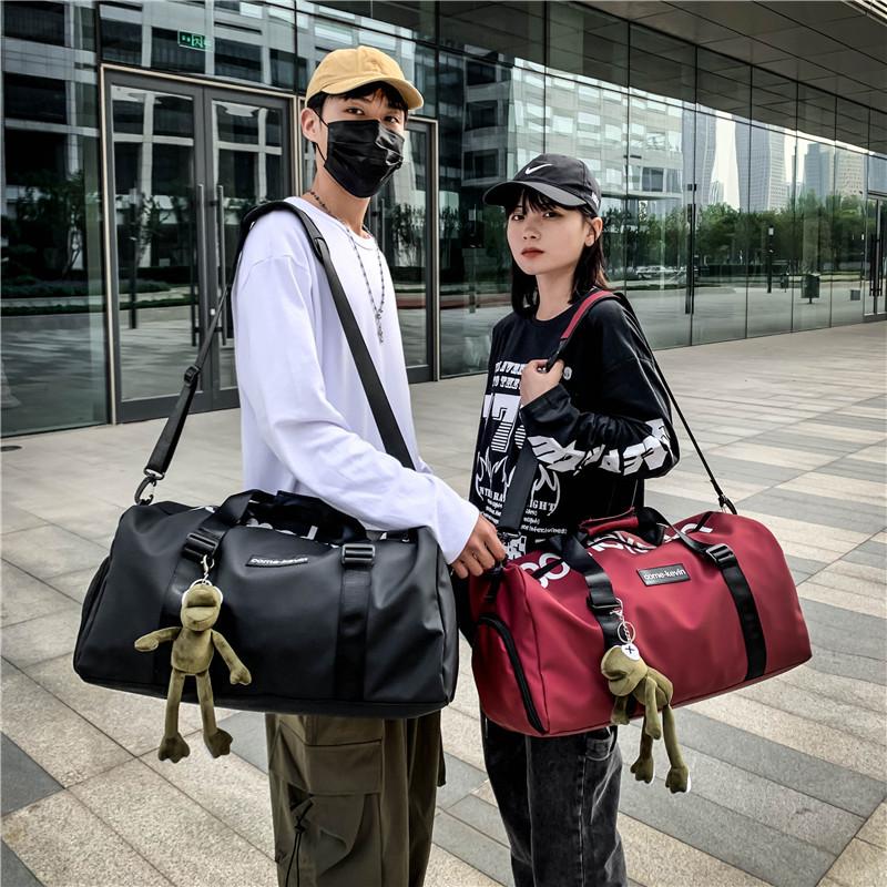 Waterproof Oxford Short Trip Travel Bag Independent Shoe Storage Luggage Bags Unisex Outdoor Leisure Sports Yoga Fitness Bag
