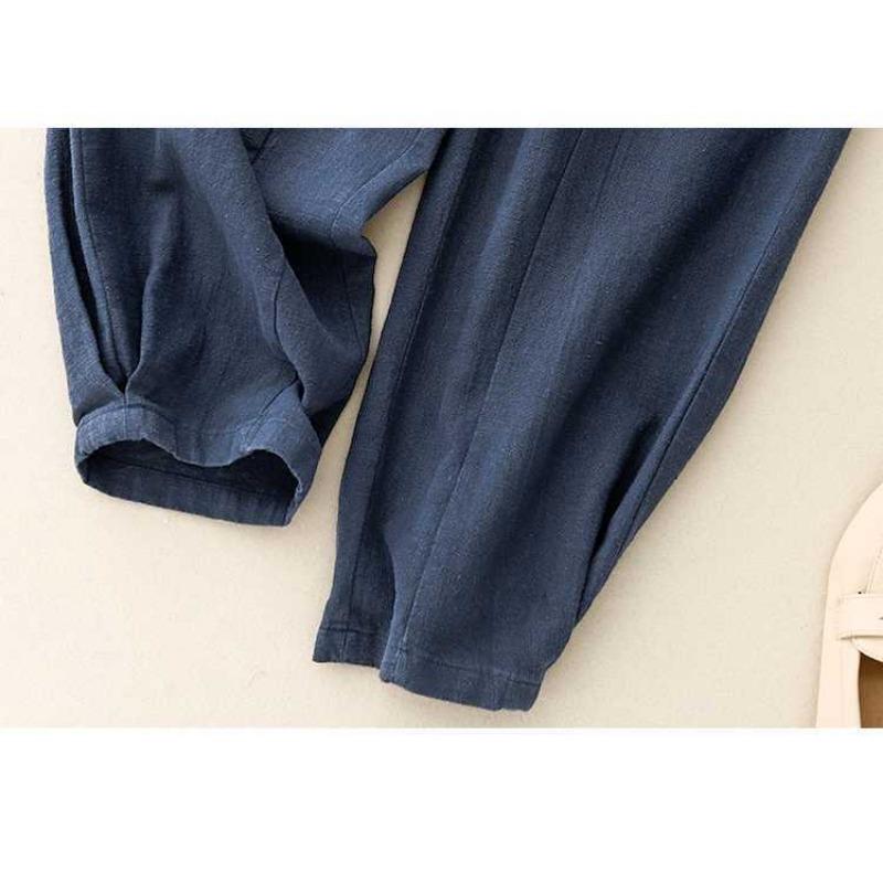 Summer Cotton and Linen Loose Casual Pants for Women