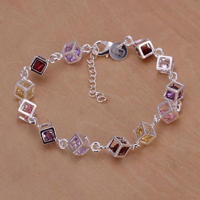 Fashion Women Cube Colorful Bracelet Bangle Gifts
