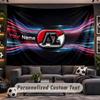 Wall Hanging Tapestry Custom NameAZ Alkmaar Pattern Personalized Printed Fabric Wall Decor