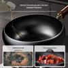 Wenlunshan 24cm Uncoated Non-Stick Forged Iron Wok