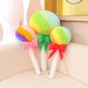 43/58CM Funny Rainbow Lollipop Plush Toys Colorful Candy Plush Pillow Ball Toy Stuffed Soft Birthday Gifts