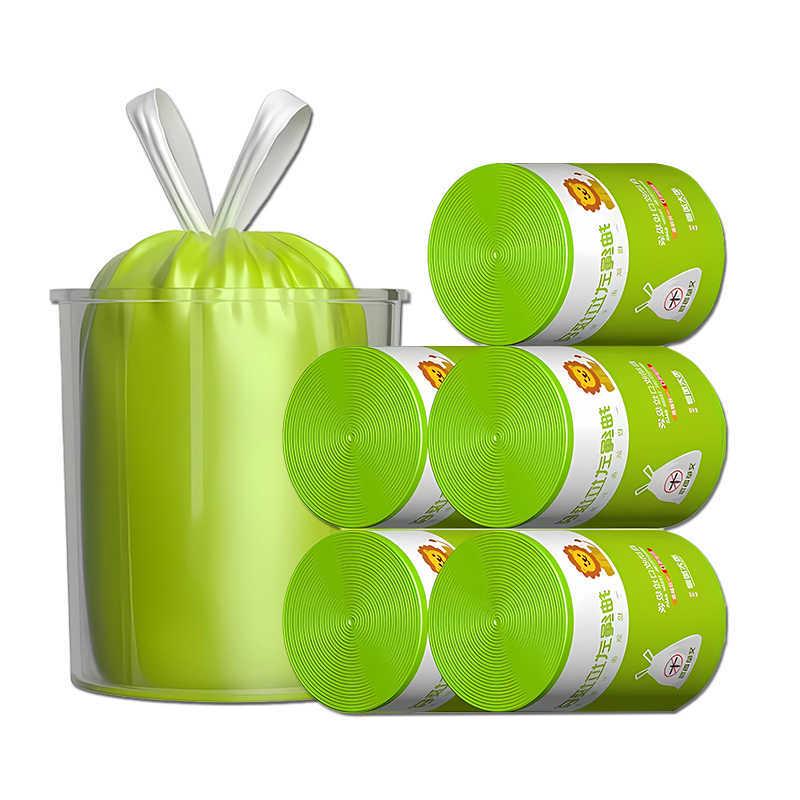 100 Large Drawstring Trash Bags, Black and Thickened for Home, Kitchen, Dorm, Office