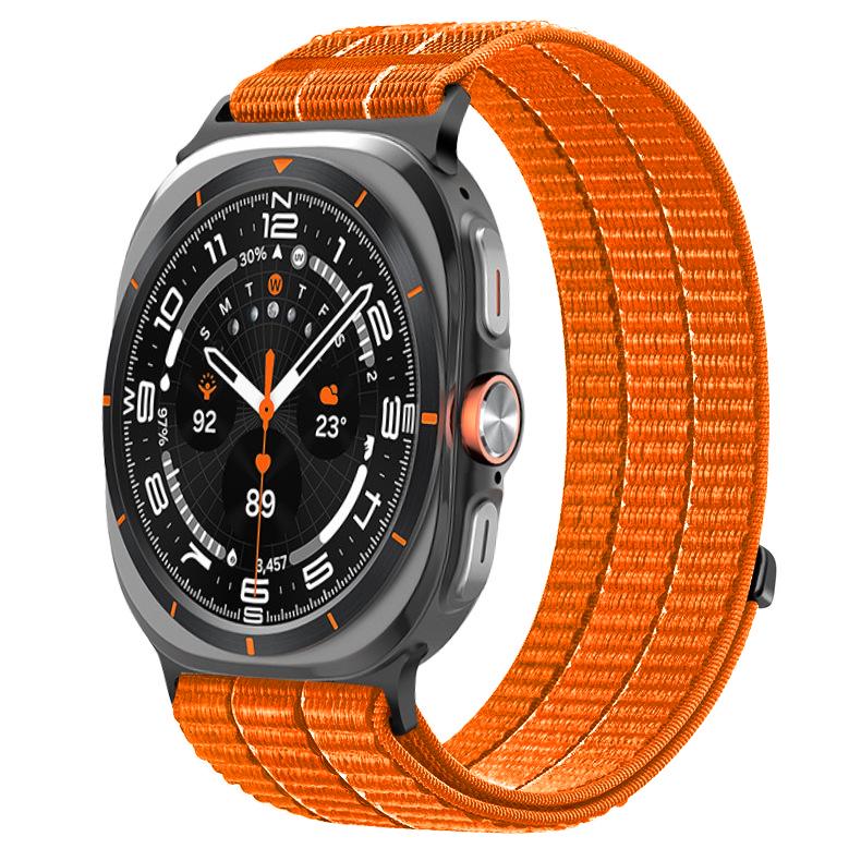 Breathable Woven Nylon Band with Metal Buckle for Samsung Watch 8-8 Classic Series