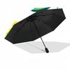 1pc Watermelon, Banana Automatic Folding Umbrella - Portable Collapsible Design, 8-Rib Iron Frame, Durable Fabric Yy251125099