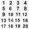 20 Pcs Restaurant Number Plate Evidence Marker Markers Signs Table Numbers Acrylic Decorate