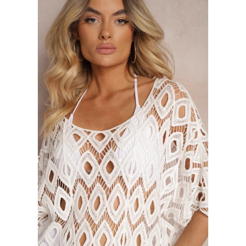 DIMANAF 2025 New Short T-Shirt Women Knitting O-Neck Hollow Summer Style Basic Tops Tees Loose Clothing