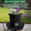 4pcs Auto Watering Plant Saucers Automatic Humidities Control Nonwoven Fabric Pot Trays for Indoor Outdoor Plant