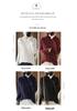 Women's Thick Winter Red Wool Cable Knit High Neck Sweater 