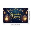 Bannière Ramadan Kareem Toile de fond Lanternes Lumières Décoratif Festival Fête Événement Célébration Graphique Décor Islamique Arrière-plan