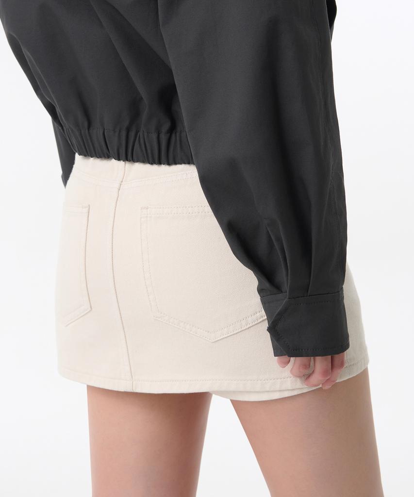 Musinsa Standard Woman Women'S Cotton Blouson Jacket [Dark Grey]