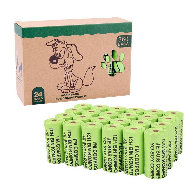 2025 Eco-Friendly 100% Compostable Modern Dog Poop Bag with Original Fragrance Dispenser 9x13 Inches for Dogs & Cats