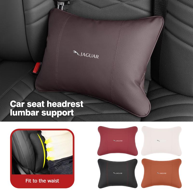 For Jaguar Car Seat Cushion Headrest Neck Pillow Lumbar Support XF XJ XFR XKR S-Type F-Type X-Type F-Pace I-Pace NN50