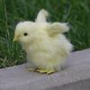 Chick Plush Animal Sound Figurine Chicken Decor Kid Teaching Toy