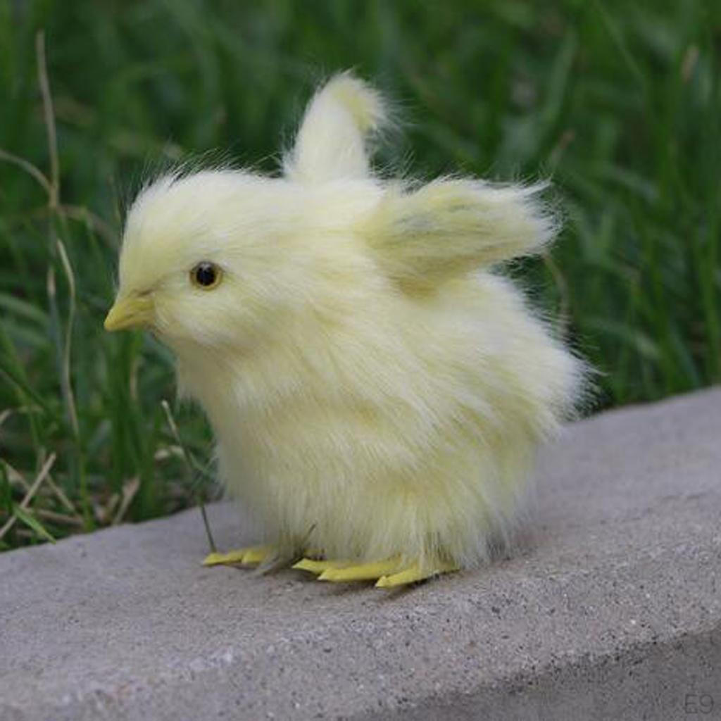 Chick Plush Animal Sound Figurine Chicken Decor Kid Teaching Toy