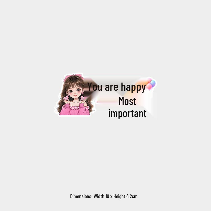 Bow Girl Reflective Rear Windshield Sticker - Your Happiness Matters