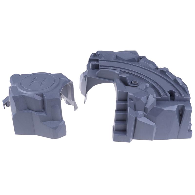 Plastic Double Tunnel Wooden Train Track Toy Accessories For Tunnel Track Train