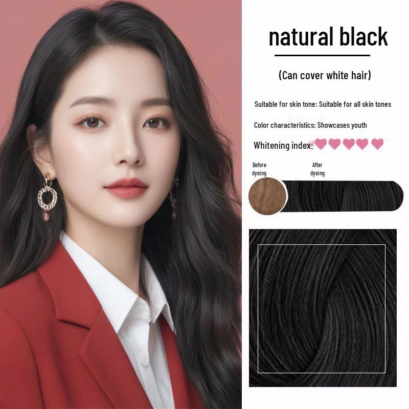 

Genuine Fruit Oil Plant Extract Hair Dye Cream for Gray Coverage 300ml