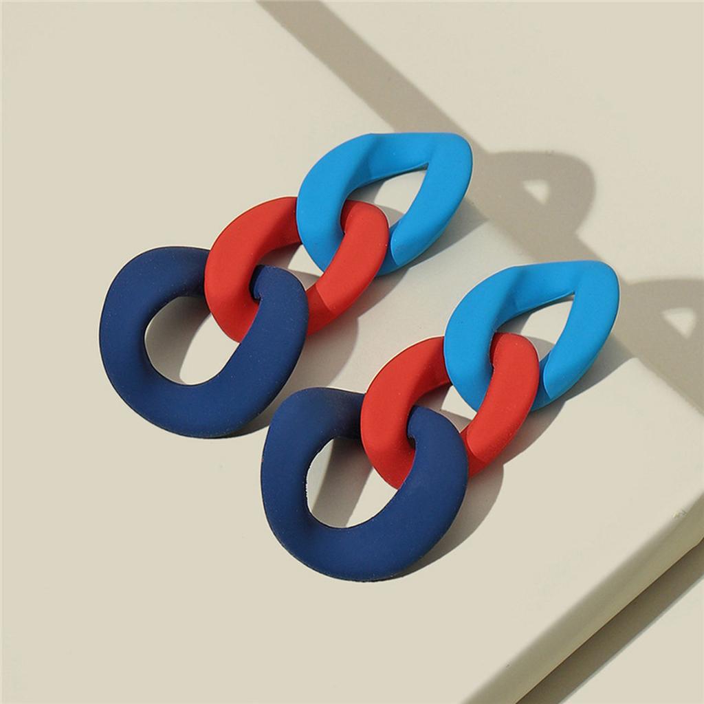 Stylish Colorful Acrylic Drop Earrings Fashion Jewelry Acrylic Texture Perfect for Parties Dates and Everyday Outfits