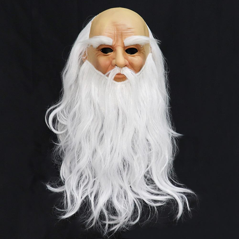 2021 Vánoční Santa Claus Latexová maska ​​na celou hlavu Realistická maska ​​na obličej Lidská maska ​​Cosplay Rekvizitní masky