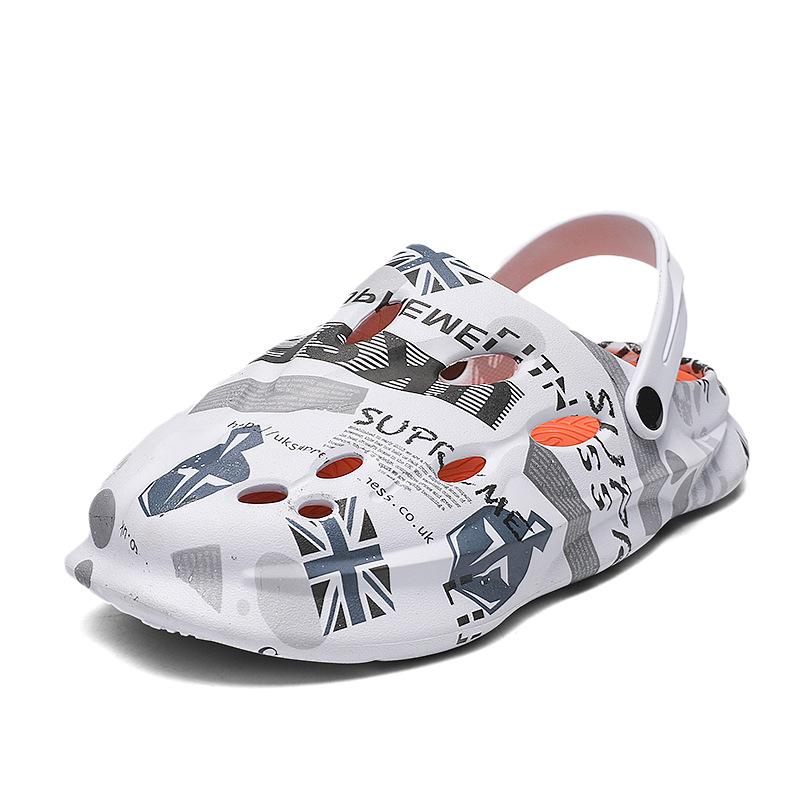Breathable Casual Camouflage Hole Shoes Men'S Thick-Soled Non-Slip Outer-Wear Dual-Purpose Slippers Men'S Trendy Beach Sandals